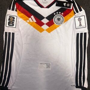 Germany 2026 World Cup Home Jersey | Longsleeve | Size Large | World Cup Badges